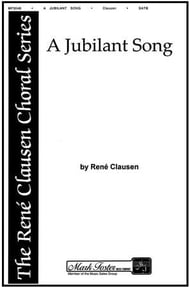 Jubilant Song SATB choral sheet music cover Thumbnail